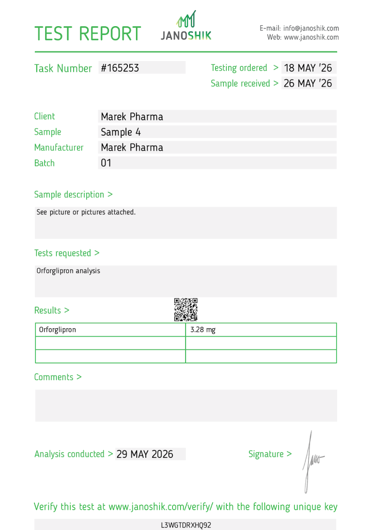 Marek Pharma Orforglipron