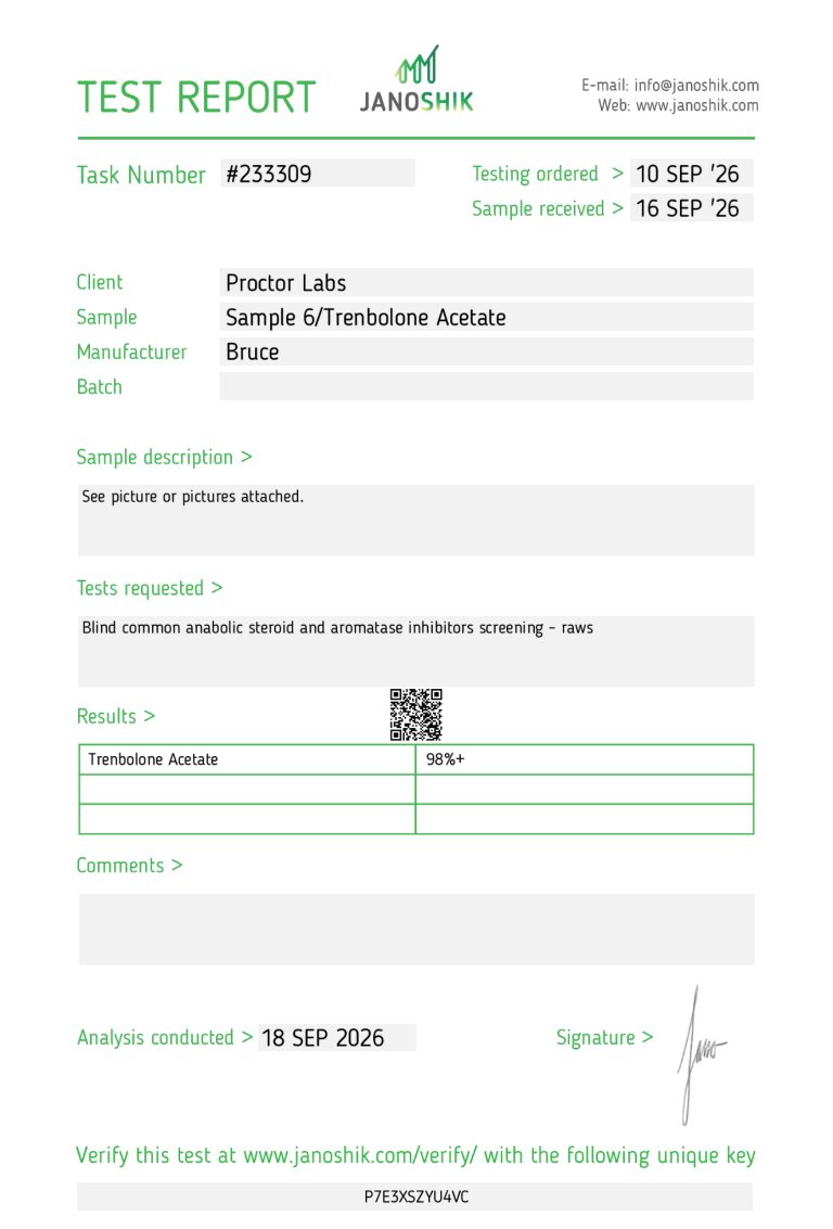 Proctor Tren Acetate Janoshik