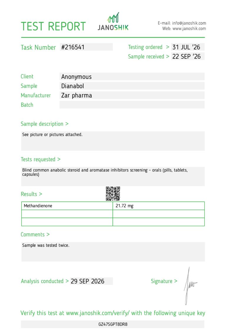 Zar Pharma Dianabol