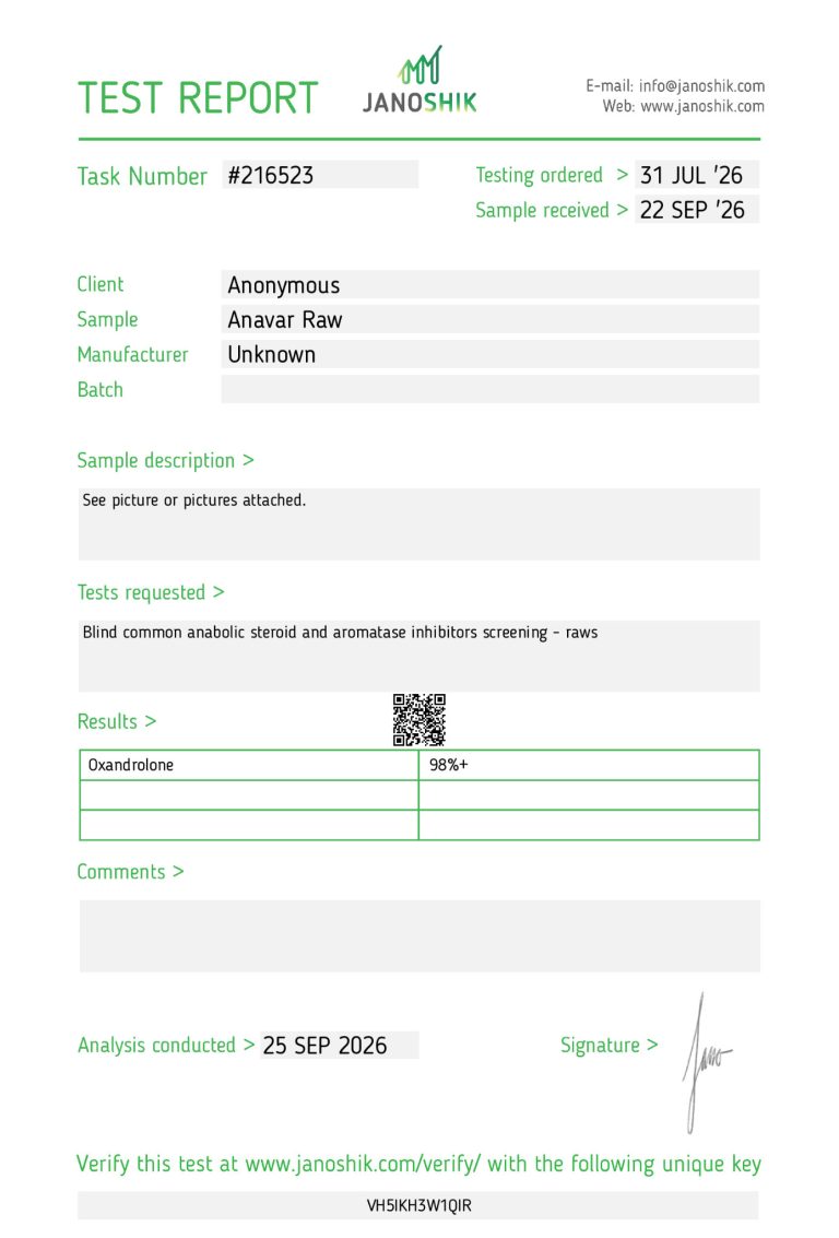 Zar Pharma Female Anavar
