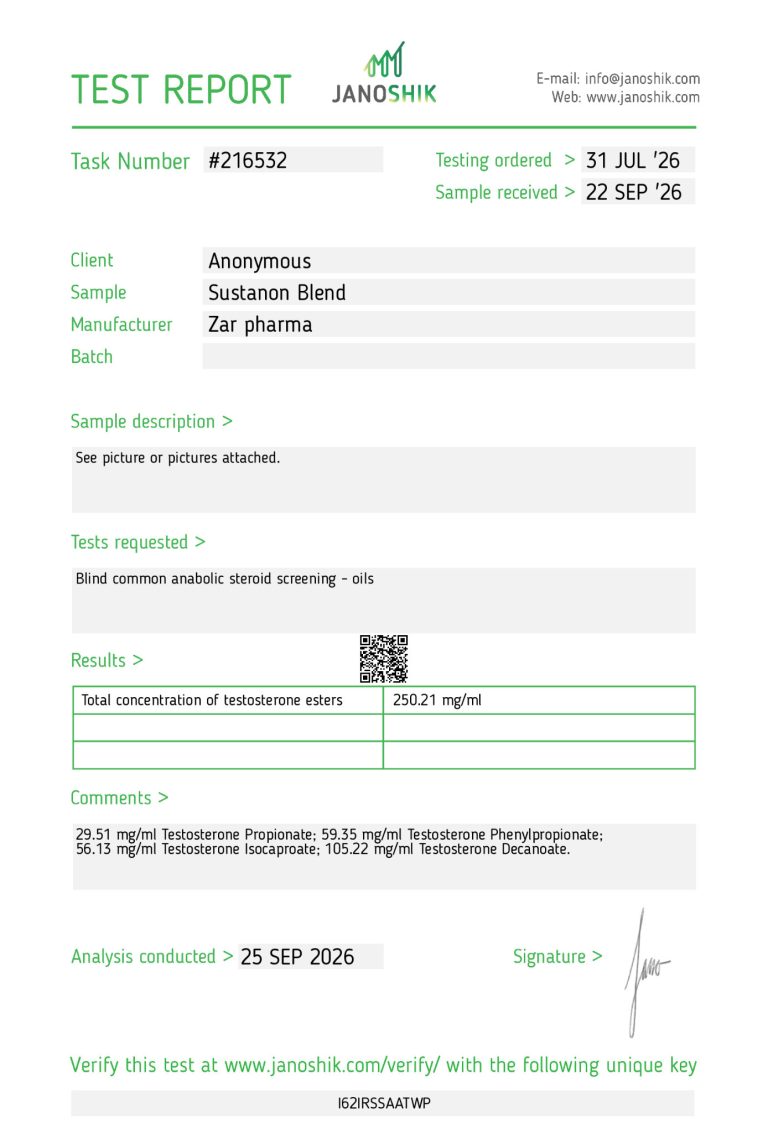 Zar Pharma Sustanon
