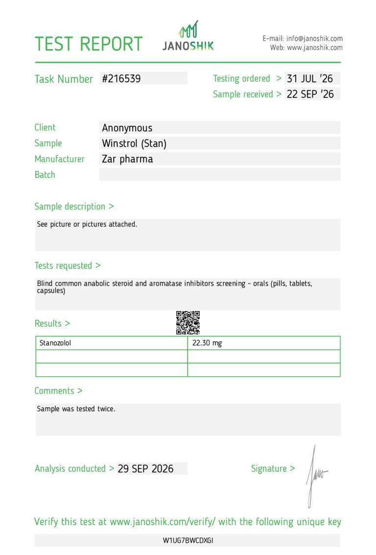 Zar Pharma Winstrol